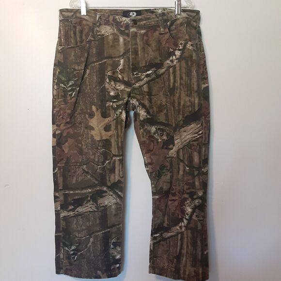 Mossy Oak Denim Jeans Men's 38x32 Country Camouflage Hunting Pants Outdoors - Picture 1 of 8